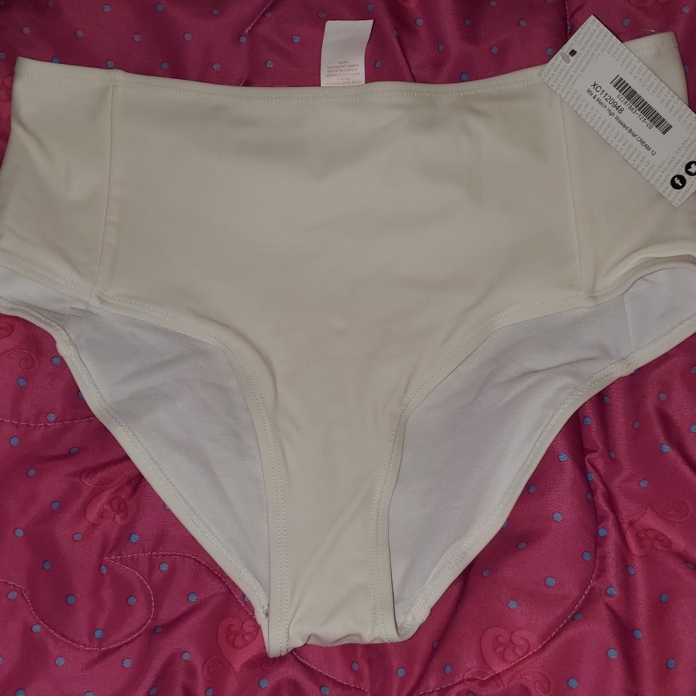 High waisted bikini bottom